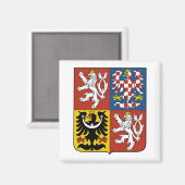 Wappen der Tschechischen Republik Magnet (Vorderseite/Rückseite)