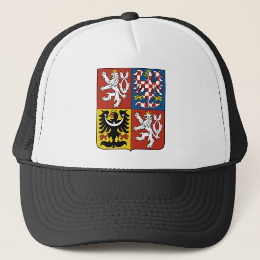 Wappen der Tschechischen Republik Truckerkappe (Vorderseite)