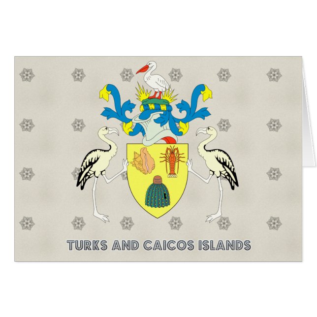 Wappen der Turks- und Caicosinseln (Vorderseite (Horizontal))