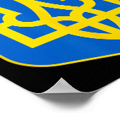 Wappen der Ukraine 1 Poster (Ecke)