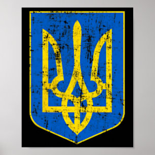 Wappen der Ukraine 2 Poster