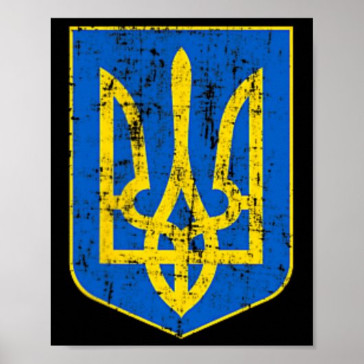 Wappen der Ukraine 2 Poster (Vorne)