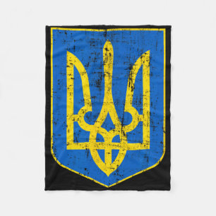 Wappen der Ukraine 3 Fleecedecke