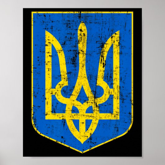 Wappen der Ukraine 3 Poster (Vorne)