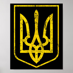 Wappen der Ukraine 4 Poster