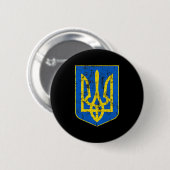 Wappen der Ukraine Button (Vorne & Hinten)