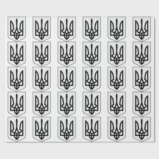 Wappen der Ukraine Geschenkpapier (Flach)