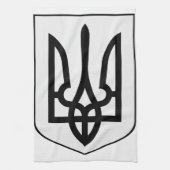 Wappen der Ukraine Geschirrtuch (Vertikal)
