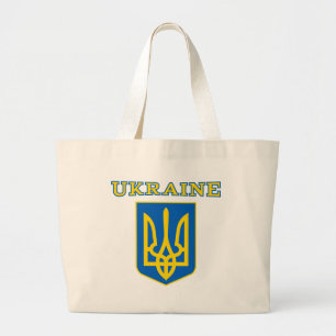 Wappen der Ukraine Jumbo Stoffbeutel