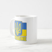 Wappen der Ukraine Kaffeetasse (Vorderseite Links)