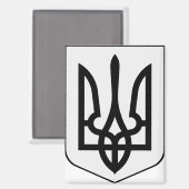 Wappen der Ukraine Magnet (Vorderseite/Rückseite)