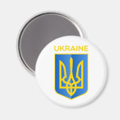 Wappen der Ukraine Magnet (Vorderseite/Rückseite)