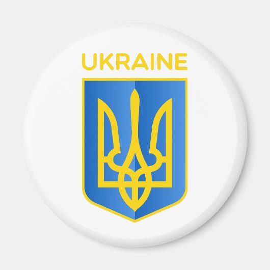 Wappen der Ukraine Magnet (Vorne)