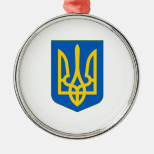 Wappen der Ukraine Ornament Aus Metall