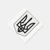 Wappen der Ukraine Serviette (Ecke)