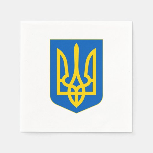 Wappen der Ukraine Serviette (Vorderseite)