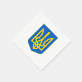 Wappen der Ukraine Serviette (Ecke)