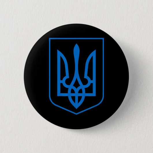 Wappen der Ukraine - Slava Ukraini 1 Button (Vorderseite)