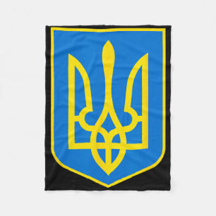 Wappen der Ukraine - Slava Ukraini 2 Fleecedecke