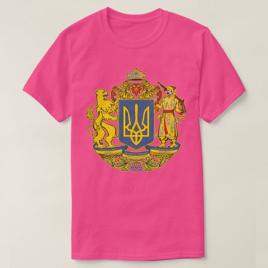 Wappen der Ukraine T-Shirt (Design vorne)