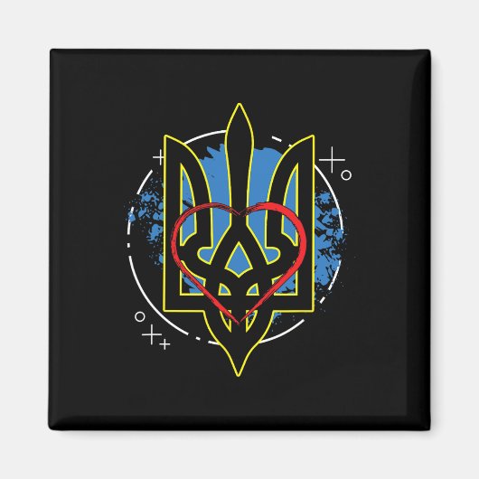 Wappen der Ukraine Ukrainischer Kosake Magnet (Vorne)