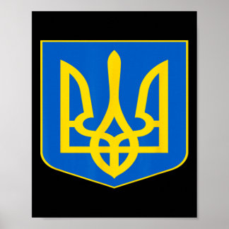Wappen der Ukraine Ukrainisches Emblem Symbol Poster