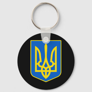 Wappen der Ukraine zeigt ukrainischen Stolz Tryzub Schlüsselanhänger
