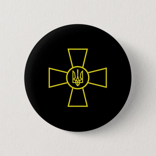 Wappen der ukrainischen Streitkräfte Ukrainische A Button (Vorderseite)