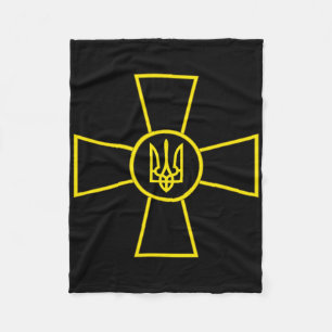 Wappen der ukrainischen Streitkräfte Ukrainische A Fleecedecke
