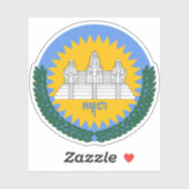 Wappen der UNTAC (Kambodscha, 1992-1993) Aufkleber (Blatt)