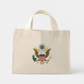 Wappen der USA Mini Stoffbeutel (Rückseite)