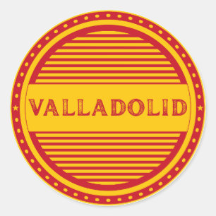 Wappen der Valladolid City Pride – Spanische Ident Runder Aufkleber