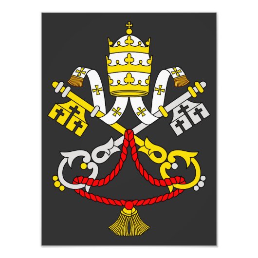 Wappen der Vatikanstadt Fotodruck (Vorne)