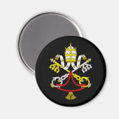 Wappen der Vatikanstadt Magnet (Vorderseite/Rückseite)
