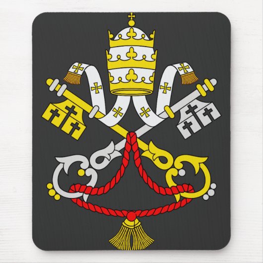 Wappen der Vatikanstadt Mousepad (Vorne)