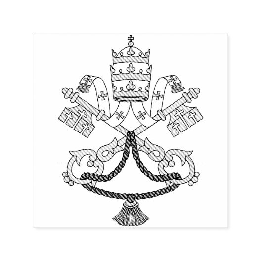 Wappen der Vatikanstadt Permastempel (Design)
