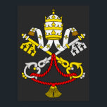 Wappen der Vatikanstadt Poster<br><div class="desc">Wappen der Vatikanstadt</div>