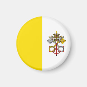 Wappen der Vatikanstadt rund Magnet