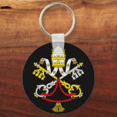 Wappen der Vatikanstadt Schlüsselanhänger (Vorderseite)