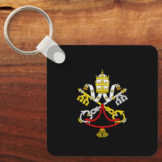 Wappen der Vatikanstadt Schlüsselanhänger (Vorderseite)