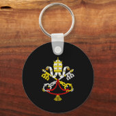 Wappen der Vatikanstadt Schlüsselanhänger (Rückseite)