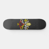 Wappen der Vatikanstadt Skateboard (Horizontal)