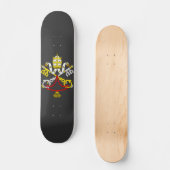 Wappen der Vatikanstadt Skateboard (Vorderseite)