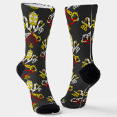 Wappen der Vatikanstadt Socken (Gewinkelt)