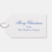 Wappen der Wasserfarbenreiniger Monogram Weihnacht Geschenkanhänger (Rückseite Horizontal)