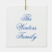 Wappen der Wasserfarbenreiniger Monogram Weihnacht Keramikornament (Rückseite)