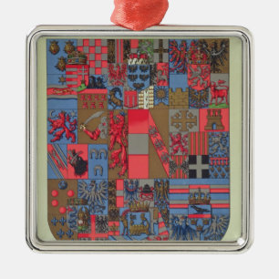 Wappen des Austro-Ungarischen Reiches Silbernes Ornament