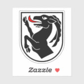 Wappen des Bezirks Interlaken, Schweiz Aufkleber (Blatt)