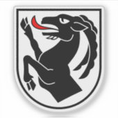 Wappen des Bezirks Interlaken, Schweiz Aufkleber (Vorderseite)