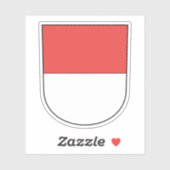 Wappen des Bezirks Solothurn, Schweiz Aufkleber (Blatt)